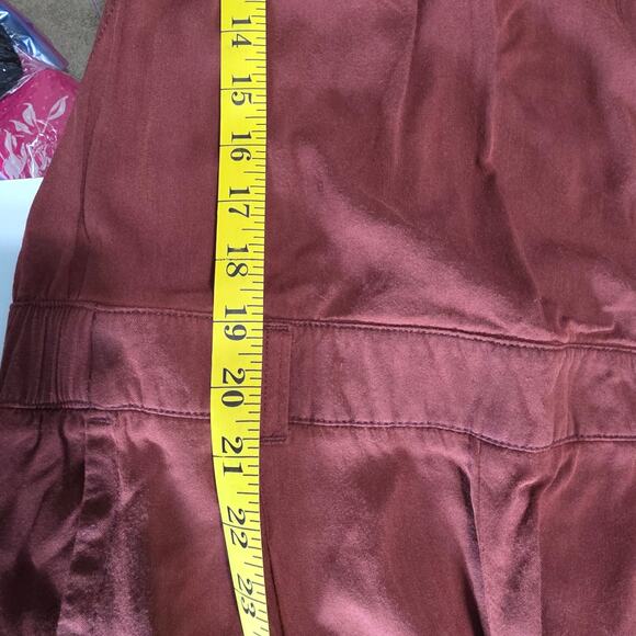 Free People Overalls XS Red Adjustable Strap Jumpsuit Pockets Casual Boho - Picture 11 of 12